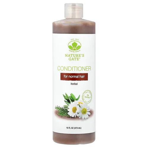 Mild By Nature, (Nature's Gate), Acondicionador herbal para cabello normal, 473 ml (16 oz. líq.)