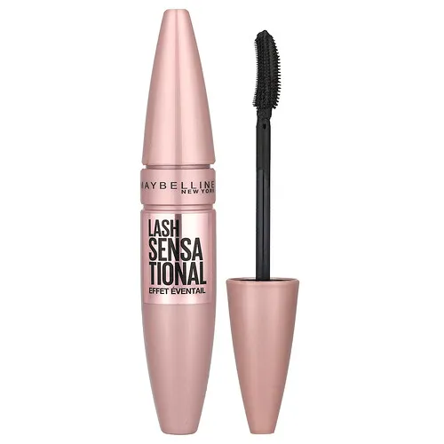 Maybelline, Máscara Lash Sensational, 253 Blackest Black, 9,5 ml (0,32 oz. líq.)