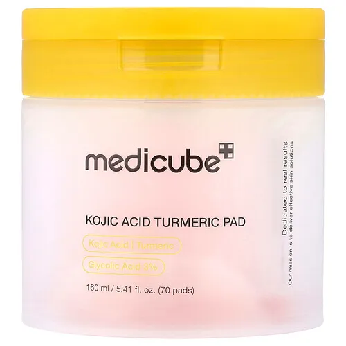 Medicube, Almohadillas de ácido kójico y cúrcuma, 70 almohadillas