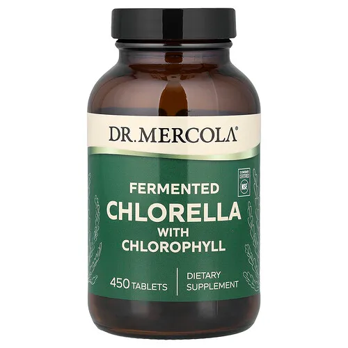 Dr. Mercola, Clorela fermentada, 450 comprimidos
