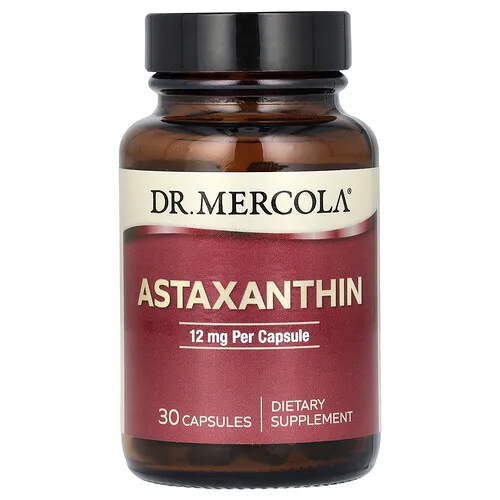 Dr. Mercola, Astaxantina, 12 mg, 30 cápsulas