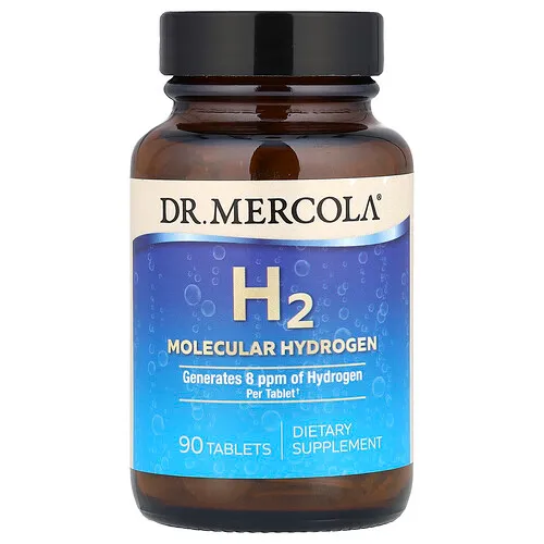 Dr. Mercola, Hidrógeno molecular H2, 90 comprimidos (80 mg por comprimido)