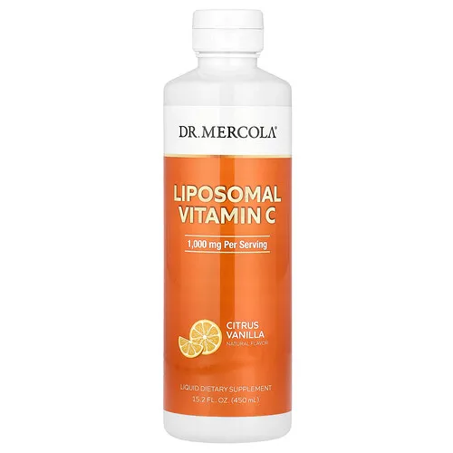 Dr. Mercola, Vitamina C liposomal, Cítricos y vainilla, 450 ml (15.2 oz. líq.)