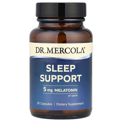 Dr. Mercola, Refuerzo para el sueño, 5 mg, 30 cápsulas