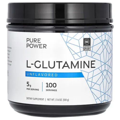 Dr. Mercola, Pure Power, L-glutamina, Sin sabor, 500 g (17,6 oz)