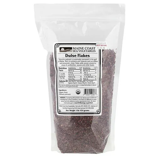 Maine Coast Sea Vegetables, Dulse en hojuelas, 454 g (1 lb)