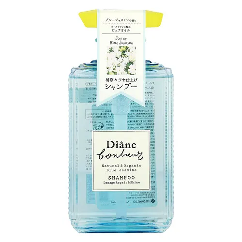 Moist Diane, Champú para reparar y dar brillo a los daños, Jazmín azul, 500 ml (16,9 oz. líq.)