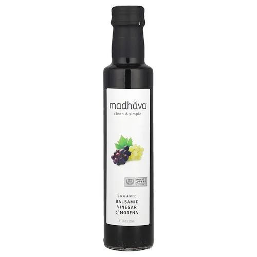Madhava, Limpio y simple, Vinagre balsámico de Módena orgánico, 250 ml (8,45 oz. Líq.)