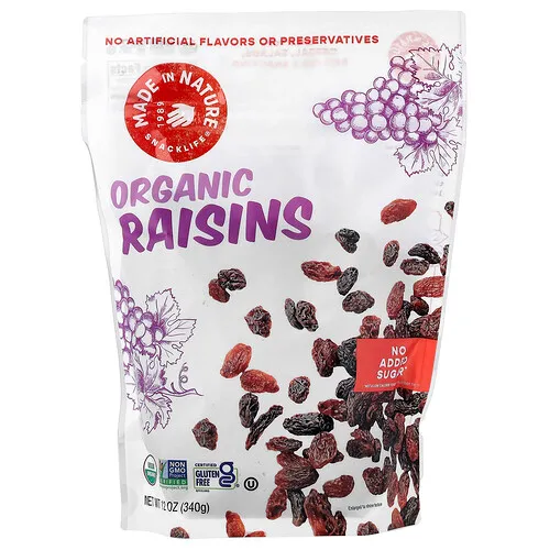 Made in Nature, Pasas de uva orgánicas, 340 g (12 oz)
