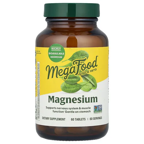 MegaFood, Magnesio, 60 comprimidos