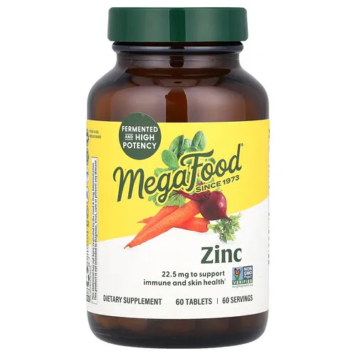 MegaFood, Zinc, 60 comprimidos