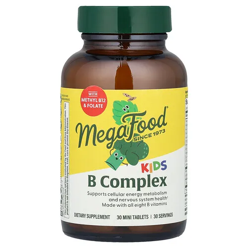 MegaFood, Complejo B para niños, 30 comprimidos