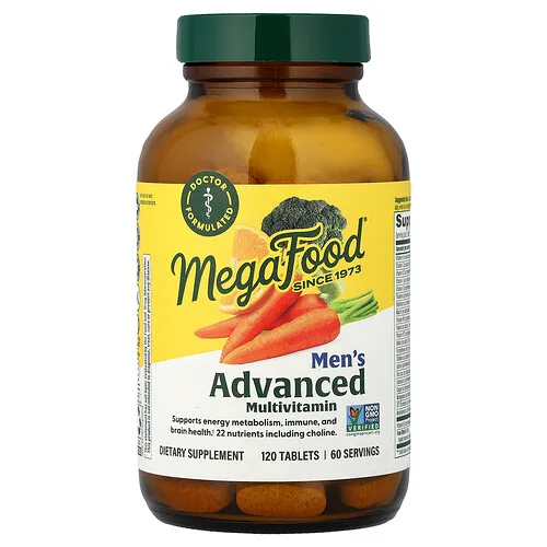 MegaFood, Suplemento multivitamínico para hombres, 120 comprimidos