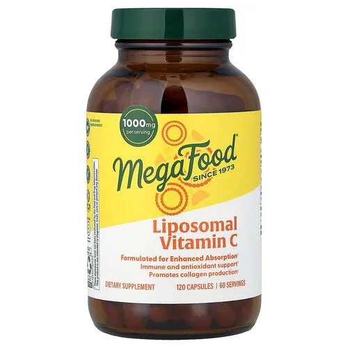 MegaFood, Vitamina C liposomal, 120 cápsulas (500 mg por cápsula)