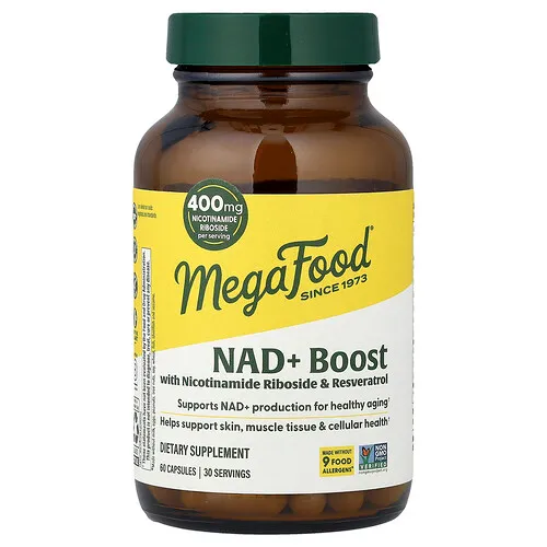 MegaFood, NAD+ Boost, 60 cápsulas