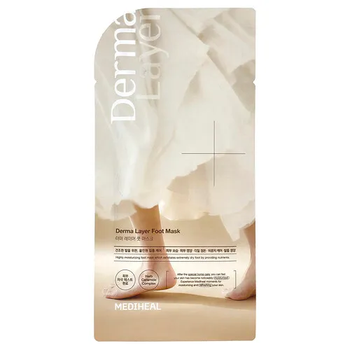 MEDIHEAL, Mascarilla para los pies Derma Layer, 18 ml (0,6 oz. líq.)