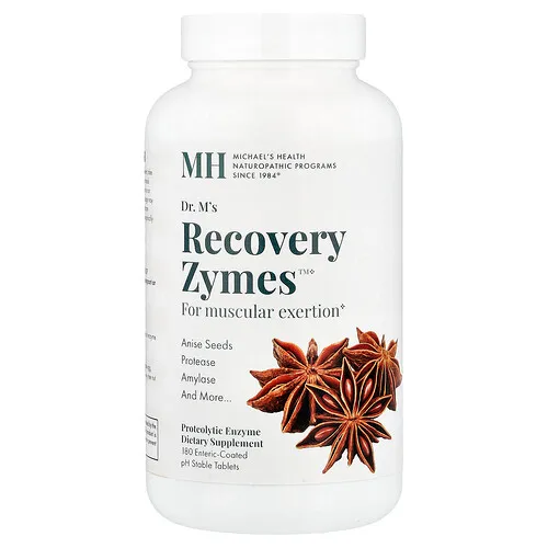 Michael's Health, Recovery Zymes™, 180 comprimidos con recubrimiento entérico a pH estable