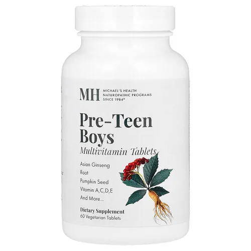 Michael's Health, Suplemento multivitamínico para preadolescentes varones, 60 comprimidos vegetales