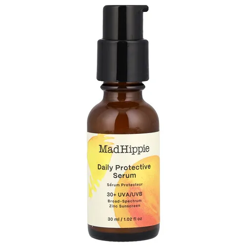 Mad Hippie, Sérum protector de uso diario, FPS +30, Sin fragancia, 30 ml (1,02 oz. líq.)