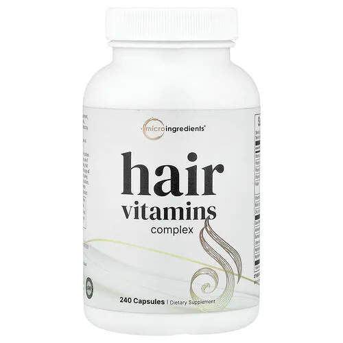 Micro Ingredients, Complejo de vitaminas para el cabello, 240 cápsulas