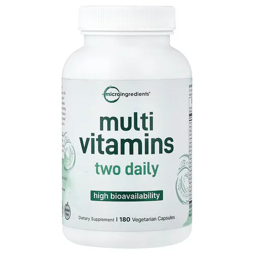 Micro Ingredients, Suplemento multivitamínico, Alta biodisponibilidad, 180 cápsulas vegetales