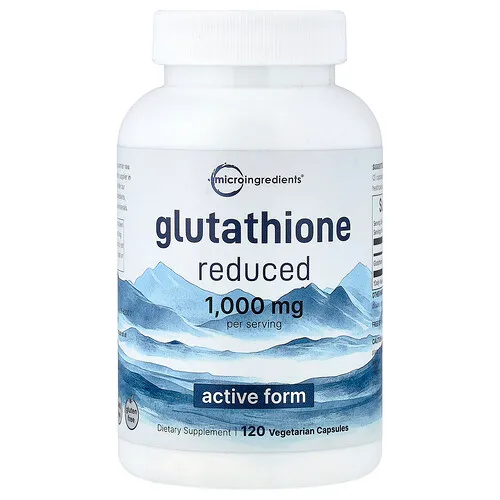 Micro Ingredients, Glutatión reducido, 120 cápsulas vegetales (500 mg por cápsula)