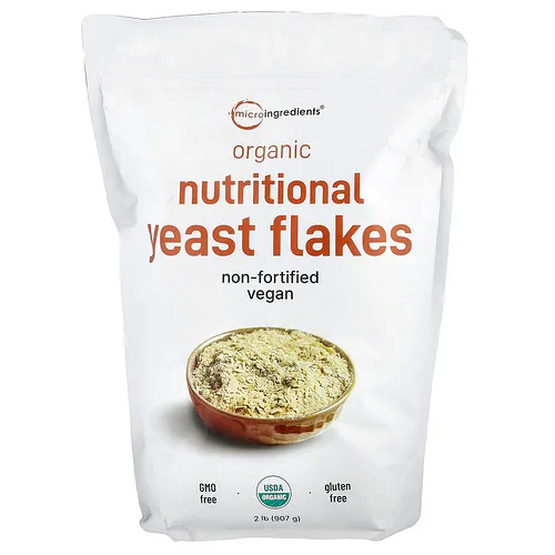 Micro Ingredients, Levadura nutricional orgánica en hojuelas, 907 g (2 lb)