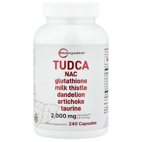 Micro Ingredients, TUDCA, 240 cápsulas