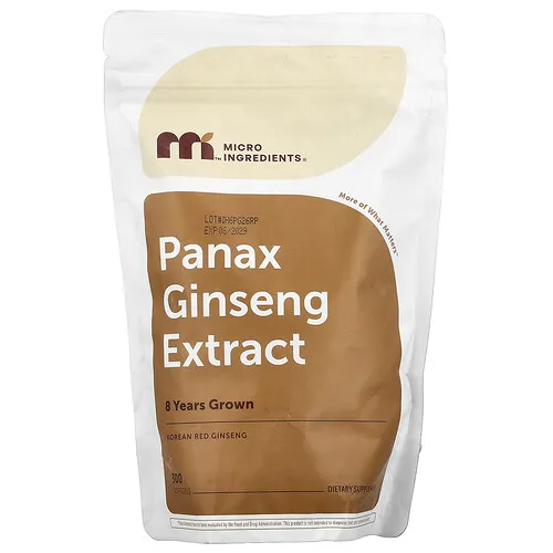 Micro Ingredients, Extracto de Panax ginseng, 300 cápsulas blandas (750 mg por cápsula blanda)