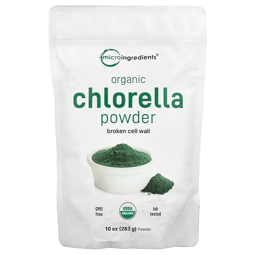 Micro Ingredients, Clorela orgánica en polvo, Sin sabor, 10 oz (283 g)