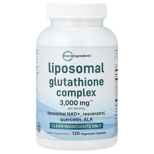 Micro Ingredients, Complejo de glutatión liposomal, 120 cápsulas vegetales