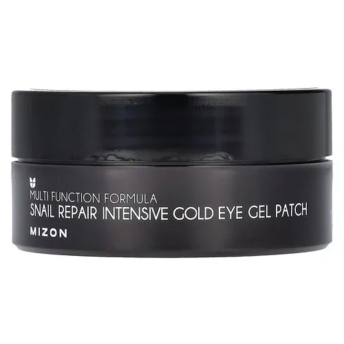 Mizon, Parche de gel dorado intensivo para los ojos Snail Repair, 60 parches