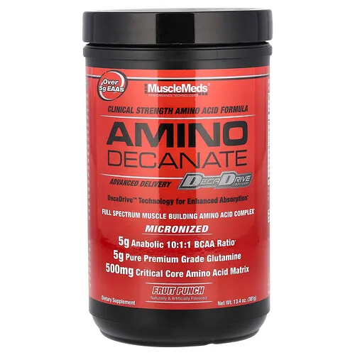 MuscleMeds, Amino Decanate, Ponche de frutas, 381 g (13,4 oz)