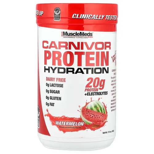 MuscleMeds, Carnivor Protein Hydration, Sandía, 496 g (17,5 oz)