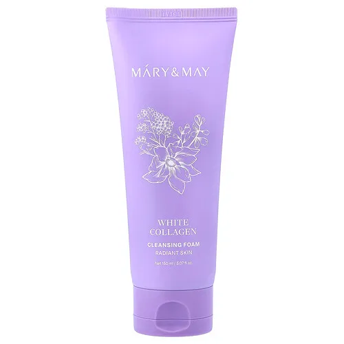 Mary & May, Espuma de limpieza con colágeno blanco, 150 ml (5,07 oz. líq.)
