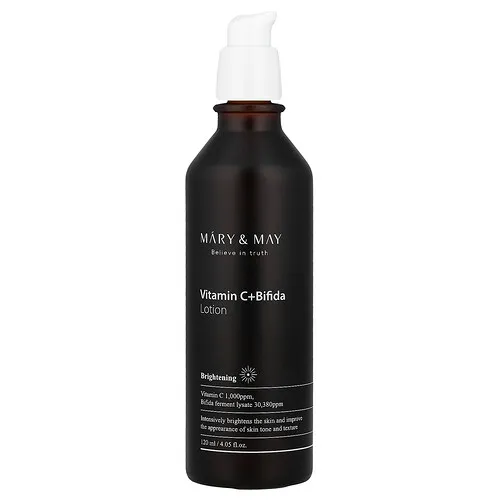 Mary & May, Vitamina C y bífida, Loción, 120 ml (4,05 oz. Líq.)
