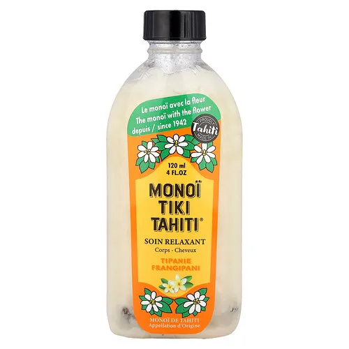 Monoi Tiare Tahiti, Monoi Tiki Tahiti®, Tiki, Aceite de coco, 120 ml (4 oz. líq.)