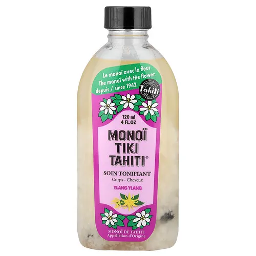Monoi Tiare Tahiti, Monoi Tiki Tahiti®, Ylang-ylang, 120 ml (4 oz. líq.)