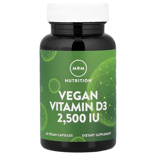 MRM Nutrition, Nutrition, Vitamina D3 vegana, 2500 UI, 60 cápsulas vegetales