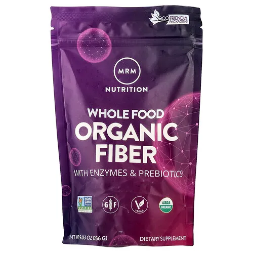 MRM Nutrition, Alimento integral, Fibra orgánica con enzimas y prebióticos, 256 g (9,3 oz)