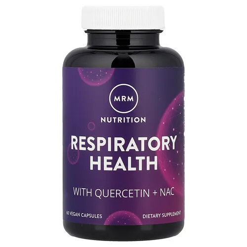 MRM Nutrition, Salud respiratoria con quercetina más NAC, 60 cápsulas veganas
