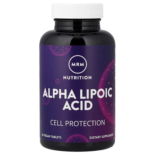 MRM Nutrition, Ácido alfa-lipoico, 60 comprimidos veganos (300 mg por comprimido)