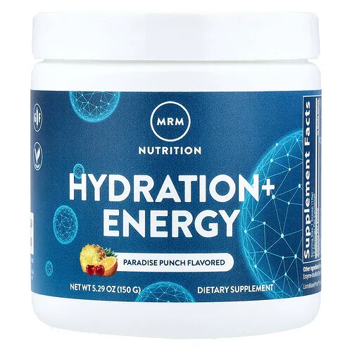 MRM Nutrition, Hidratación y energía, Ponche paradisíaco, 150 g (5,29 oz)