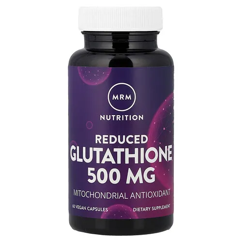 MRM Nutrition, Glutatión reducido, 500 mg, 60 cápsulas veganas