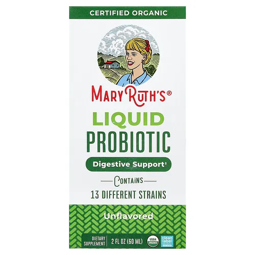 MaryRuth's, Suplemento probiótico líquido orgánico, Sin sabor, 60 ml (2 oz. líq.)