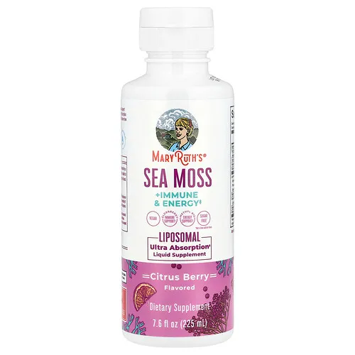 MaryRuth's, Musgo marino liposomal para favorecer el sistema inmunitario y la energía, Bayas cítricas, 225 ml (7,6 oz. líq.)