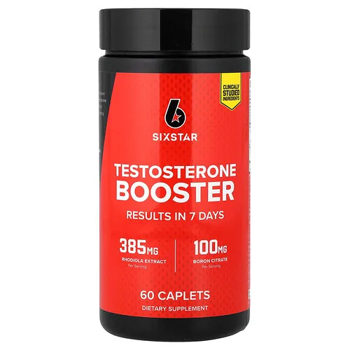 SIXSTAR, Potenciador de la testosterona, 60 comprimidos oblongos