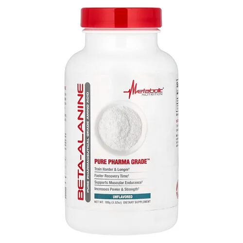 Metabolic Nutrition, Beta-alanina, sin sabor`` 100 g (3,52 oz)