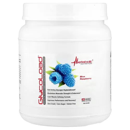 Metabolic Nutrition, GlycoLoad®, Frambuesa azul, 600 g
