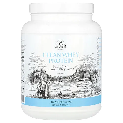 Mt. Capra, Clean Whey Protein, Vainilla, 453 g (16 oz)